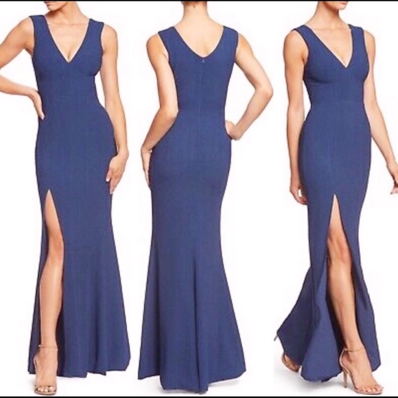 Dress the Population Dresses & Skirts - DRESS THE POPULATION Blue Sandra Gown Dress M